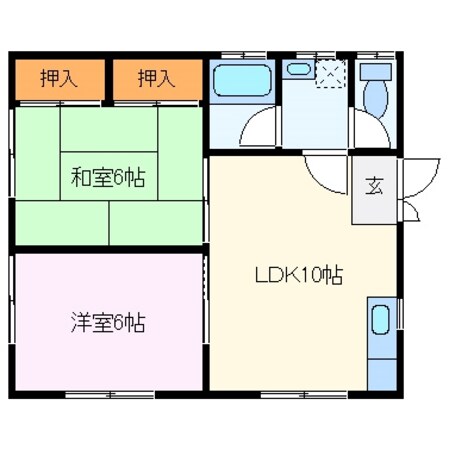 宮町駅 徒歩18分 1階の物件間取画像